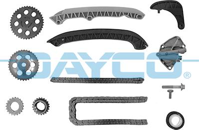 Dayco KTC1021 - Комплект цепи привода распредвала autospares.lv