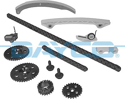 Dayco KTC1106 - Комплект цепи привода распредвала autospares.lv