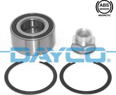 Dayco KWD1042 - Подшипник ступицы колеса, комплект autospares.lv