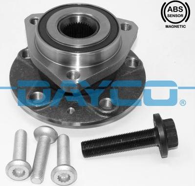 Dayco KWD1008 - Подшипник ступицы колеса, комплект autospares.lv