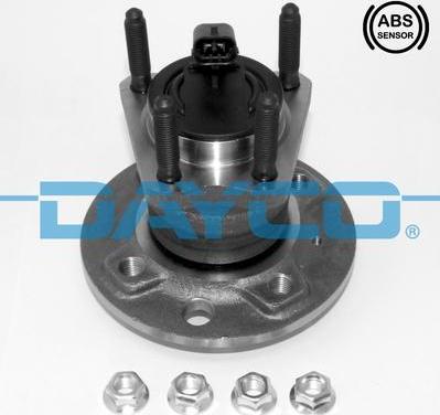 Dayco KWD1143 - Подшипник ступицы колеса, комплект autospares.lv