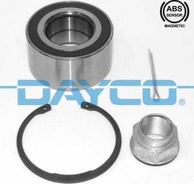 Dayco KWD1115 - Подшипник ступицы колеса, комплект autospares.lv