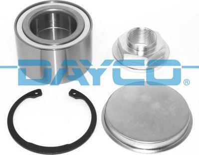 Dayco KWD1242 - Подшипник ступицы колеса, комплект autospares.lv