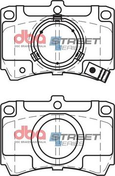 DBA Australia DB406SS - Тормозные колодки, дисковые, комплект autospares.lv