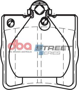 DBA Australia DB1428SS - Тормозные колодки, дисковые, комплект autospares.lv