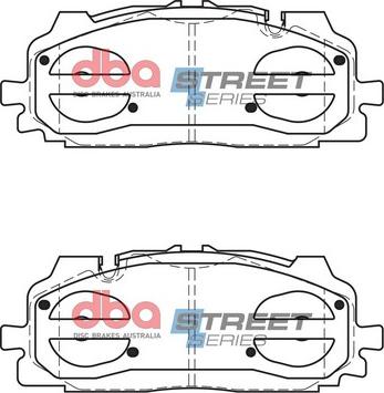 DBA Australia DB15030XP - Комплект высокоэффективных тормозных колодок autospares.lv