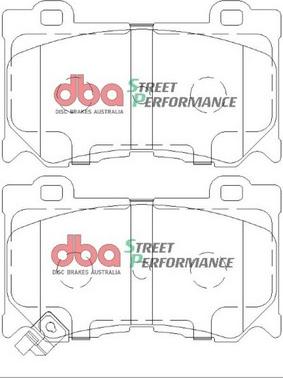 DBA Australia DB2400SP - Комплект высокоэффективных тормозных колодок autospares.lv