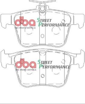 DBA Australia DB2415SP - Комплект высокоэффективных тормозных колодок autospares.lv