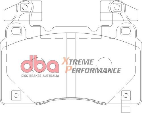 DBA Australia DB2358AXP - Комплект высокоэффективных тормозных колодок autospares.lv