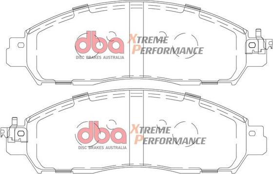 DBA Australia DB2374XP - Комплект высокоэффективных тормозных колодок autospares.lv