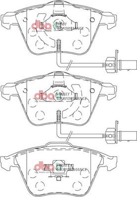 DBA Australia DB2210SP - Комплект высокоэффективных тормозных колодок autospares.lv