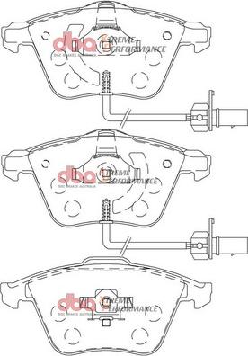 DBA Australia DB2210XP - Комплект высокоэффективных тормозных колодок autospares.lv