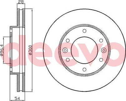 DEEVO BD19460 - Тормозной диск autospares.lv