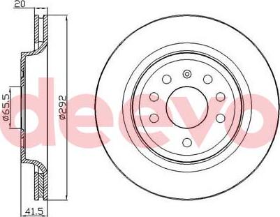 DEEVO BD16440 - Тормозной диск autospares.lv