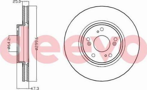 DEEVO BD11920 - Тормозной диск autospares.lv