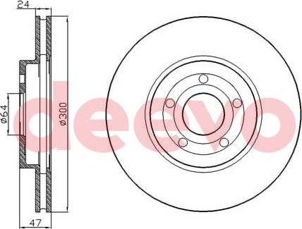 DEEVO BD13440 - Тормозной диск autospares.lv