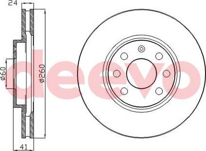 DEEVO BD12980 - Тормозной диск autospares.lv