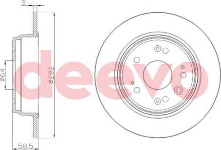 DEEVO BD17880 - Тормозной диск autospares.lv