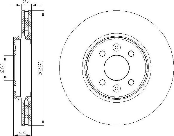 DEEVO BD82840 - Тормозной диск autospares.lv