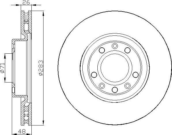 DEEVO BD36700 - Тормозной диск autospares.lv