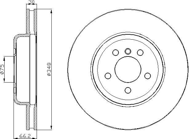 DEEVO BD36780 - Тормозной диск autospares.lv