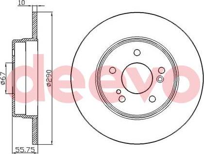 DEEVO BD31940 - Тормозной диск autospares.lv