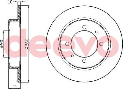 DEEVO BD33040 - Тормозной диск autospares.lv