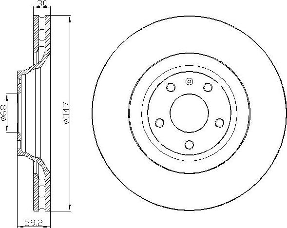 DEEVO BD37080 - Тормозной диск autospares.lv