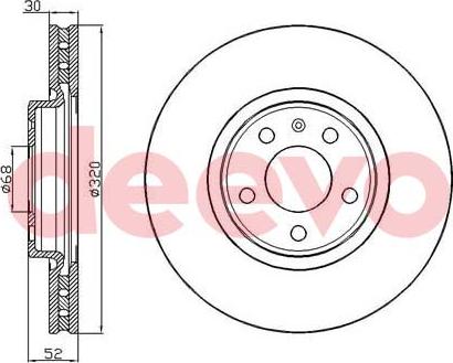 DEEVO BD24840 - Тормозной диск autospares.lv