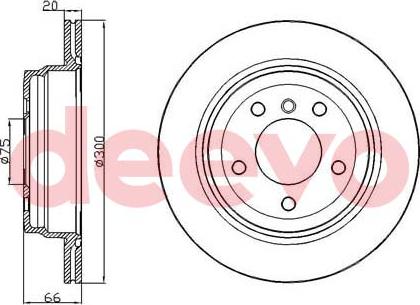 DEEVO BD24340 - Тормозной диск autospares.lv