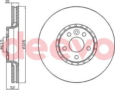 DEEVO BD24300 - Тормозной диск autospares.lv