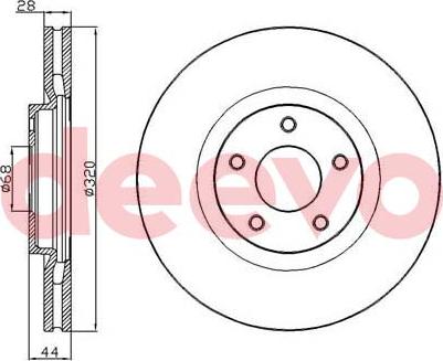 CAR 1815203968 - Тормозной диск autospares.lv