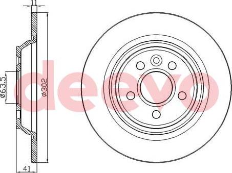 DEEVO BD21520 - Тормозной диск autospares.lv