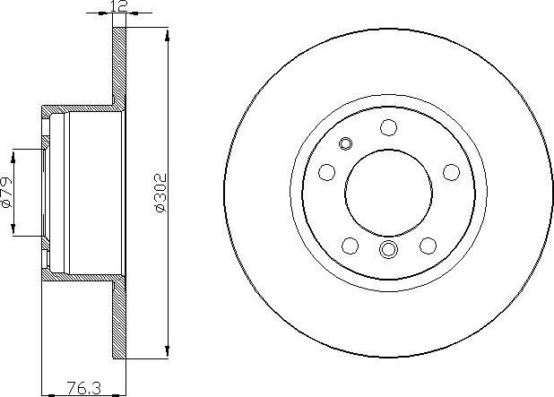 DEEVO BD21080 - Тормозной диск autospares.lv