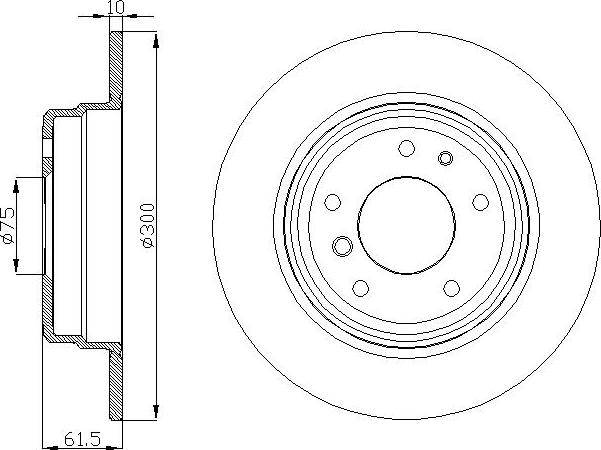 DEEVO BD27020 - Тормозной диск autospares.lv