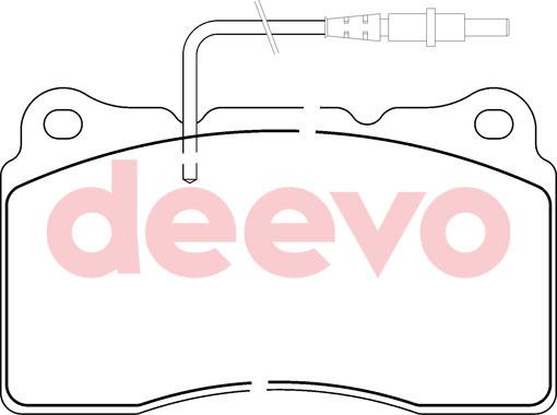 DEEVO BP59240 - Тормозные колодки, дисковые, комплект autospares.lv