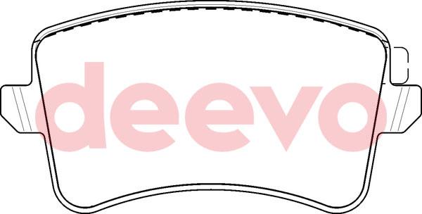 DEEVO BP52960 - Тормозные колодки, дисковые, комплект autospares.lv