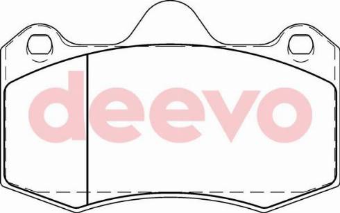 DEEVO BP57660 - Тормозные колодки, дисковые, комплект autospares.lv