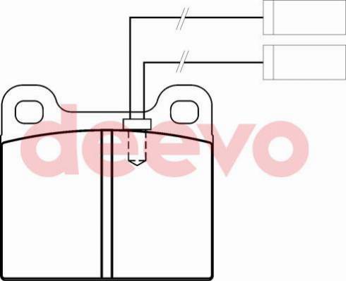 DEEVO BP69920 - Тормозные колодки, дисковые, комплект autospares.lv