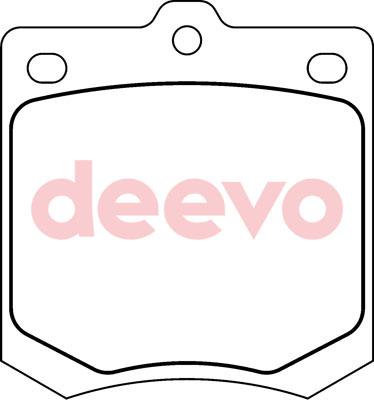 DEEVO BP66560 - Тормозные колодки, дисковые, комплект autospares.lv