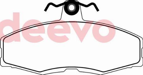 DEEVO BP68920 - Тормозные колодки, дисковые, комплект autospares.lv