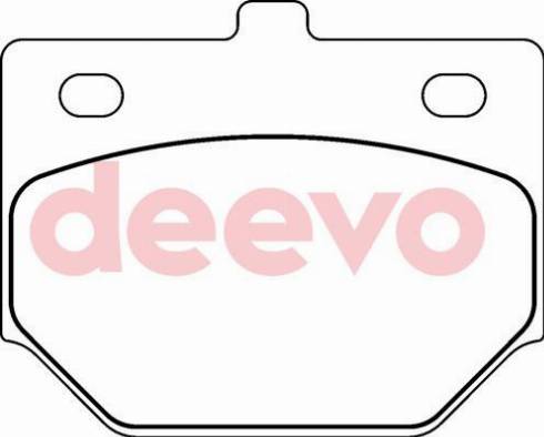 DEEVO BP68180 - Тормозные колодки, дисковые, комплект autospares.lv