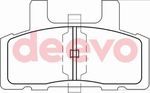 DEEVO BP63900 - Тормозные колодки, дисковые, комплект autospares.lv