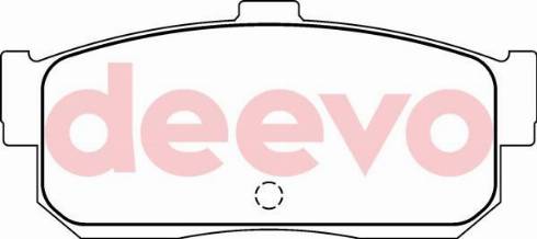 DEEVO BP62220 - Тормозные колодки, дисковые, комплект autospares.lv