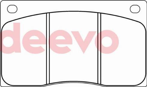 DEEVO BP67440 - Тормозные колодки, дисковые, комплект autospares.lv