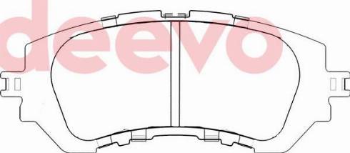 DEEVO BP84360 - Тормозные колодки, дисковые, комплект autospares.lv