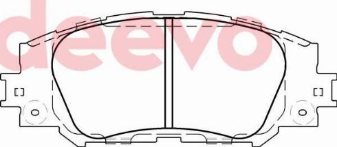 DEEVO BP84200 - Тормозные колодки, дисковые, комплект autospares.lv