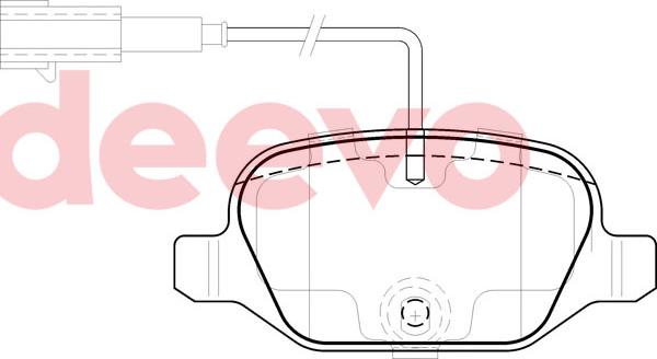 DEEVO BP81940 - Тормозные колодки, дисковые, комплект autospares.lv