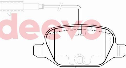 DEEVO BP81920 - Тормозные колодки, дисковые, комплект autospares.lv