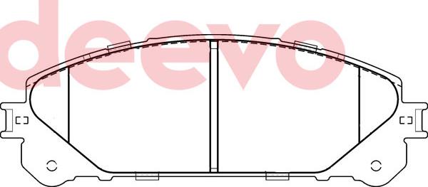 DEEVO BP81020 - Тормозные колодки, дисковые, комплект autospares.lv